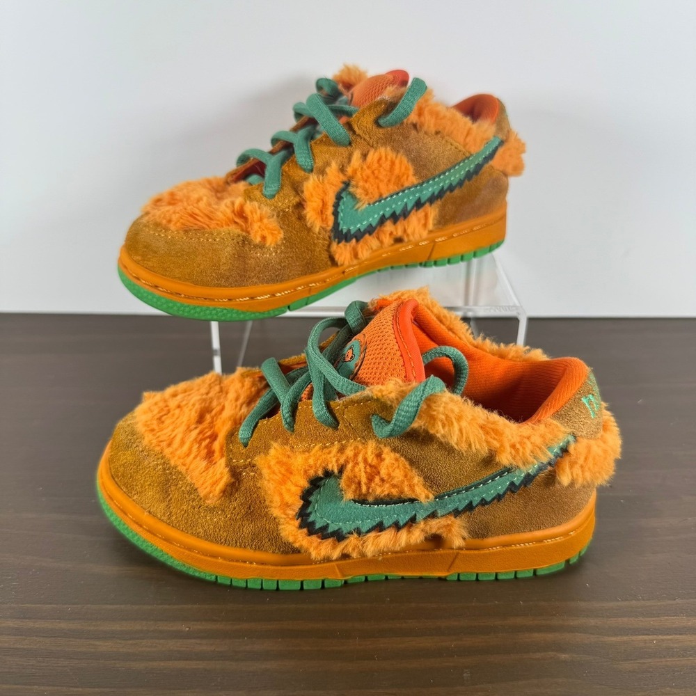 Nike SB Dunk Low Kids Shoes Grateful Dead Bears Orange Toddler Sz 10C Pre-Owned
